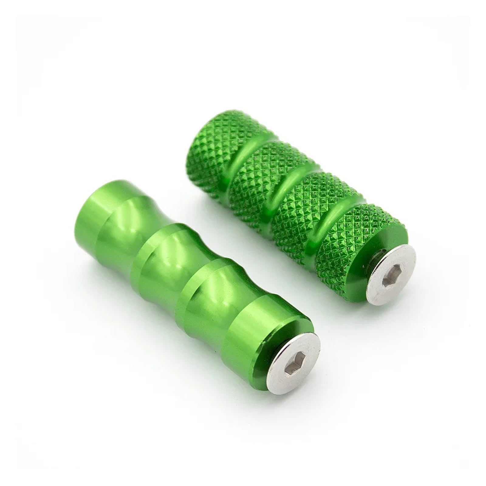 SHENGG Motorrad Klapp Fußstützen Fußrasten Fußrasten Pegs Pedale Set Motorrad Zubehör(Green) von SHENGG