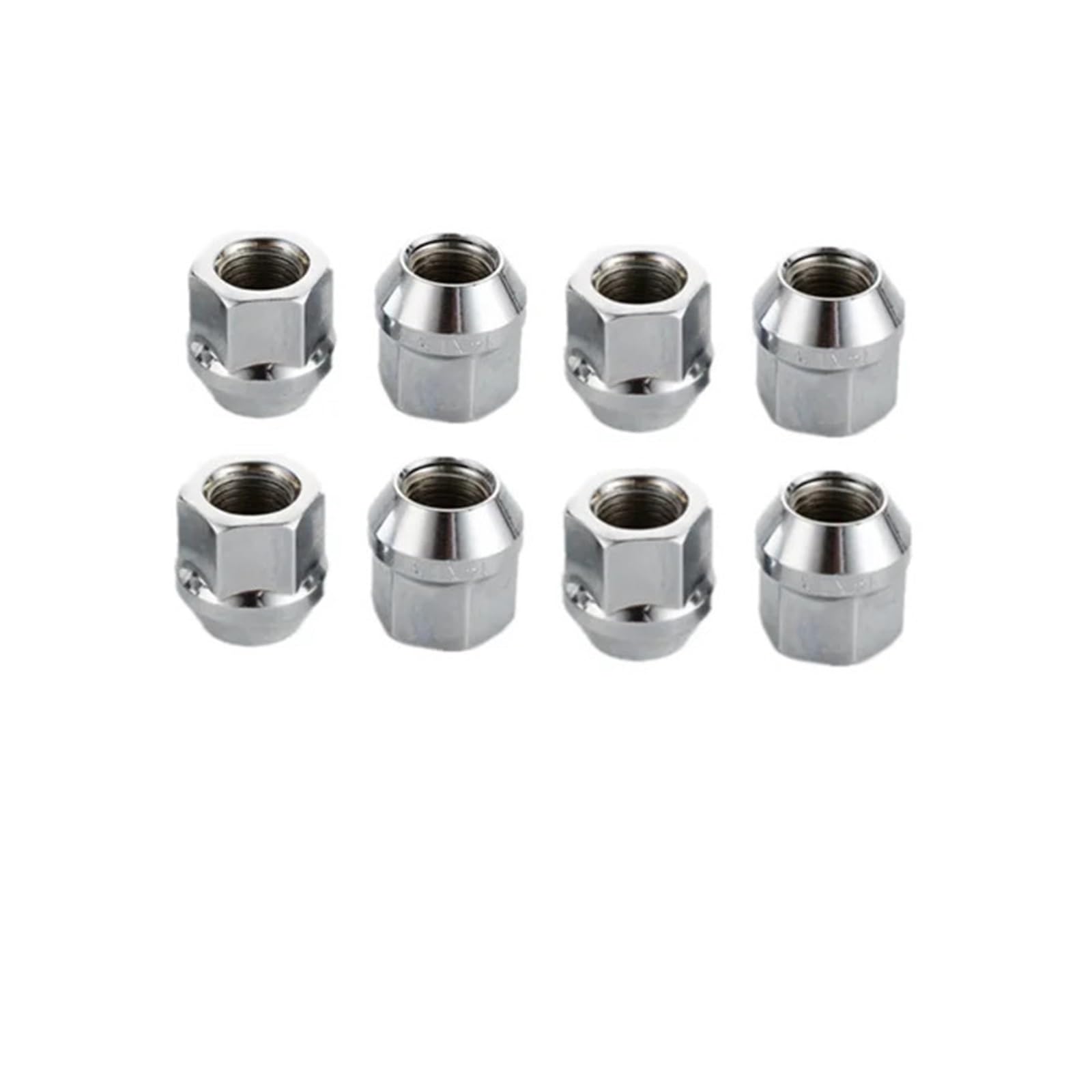 SHENGG Schlüssel 19 mm Radmuttern 21 mm Höhe M12 x 1,25, M12 x 1,5, M14 x 1,5, 1/2"-20,1/16-18, Gewinde Kegelsitz offenes Ende Radmuttern 8 Stück(1-2-20) von SHENGG