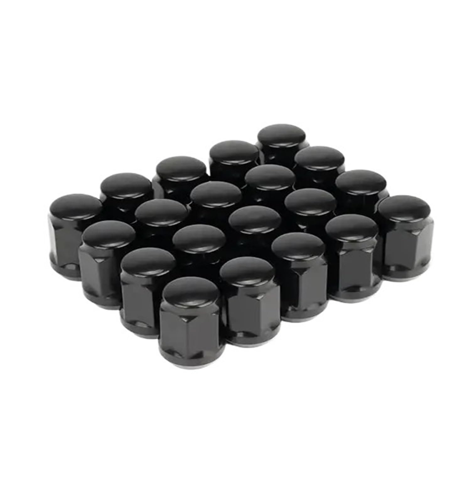 SHENGG Schwarze Kegelsitz-Radmuttern 12x1,25, 12x1,5, 1/2-30, 14x1,5 Radmuttern mit 19 mm (3/4 Zoll) Sechskant-Tuner, 1,38 Zoll Länge mit Kegelsitz 35 mm(1-2-20) von SHENGG