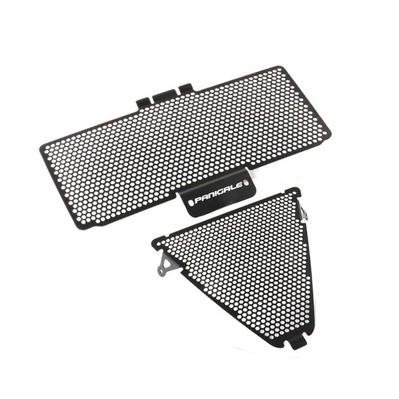 Retikulationsbox des Motorradwassers Für Ducati Für Panigale 899 959 1199 RS 1299 R FE/S Für Panigale V2 V2S CNC Aluminium für Kühlergrill Grill Abdeckung Schutz Schutz(Logo) von SHENH