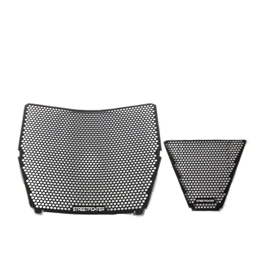 Retikulationsbox des Motorradwassers Motorrad für Kühler Schutzfolie Grill Abdeckung Grille Schutz Für Ducati Streetfighter V4 V4SP SP2 2023 2024(B) von SHENH