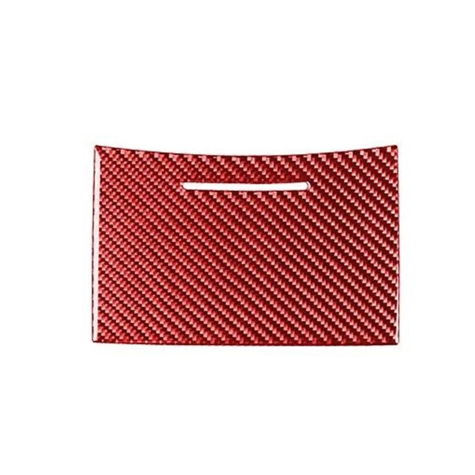 SHENH Auto-Zierleiste Mittelsteuerung Auto-Wasserbecherhalter-Trim-Zubehör, Innen-Carbon-Look-Aufkleber für 300 300C 2005 2006 2007(Carbon Red) von SHENH