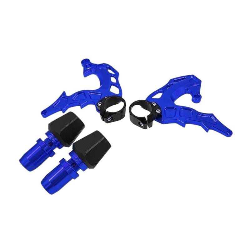 Seitenschutz für Motorradmotoren CNC für Motorstator Vollschutz-Abdeckrahmen für Slider Crash Pad Fallschutz für Yamaha MT-07 FZ 07 2014–2018 MT 07 MT07 FZ-07(Blau) von SHENH