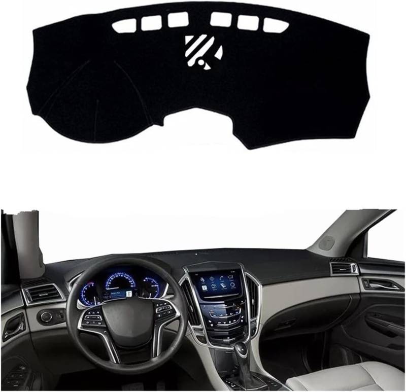 Armaturenbrettteppiche Rutschfeste Matte Auto-Armaturenbrett-Abdeckung für Cadillac für SRX 2010-2016 LHD RHD für Armaturenbrettmatte Sonnenschutzpad(Lhd 1) von SHENHUO