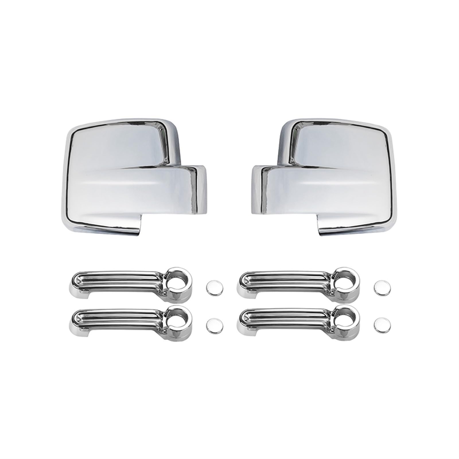 Auto-Rückspiegelschale Für Dodge für Nitro 2007-2012 Außenzubehör Rückspiegelabdeckungen Autotürgriffabdeckung Aufkleber(Chrome 10 PCS) von SHENHUO