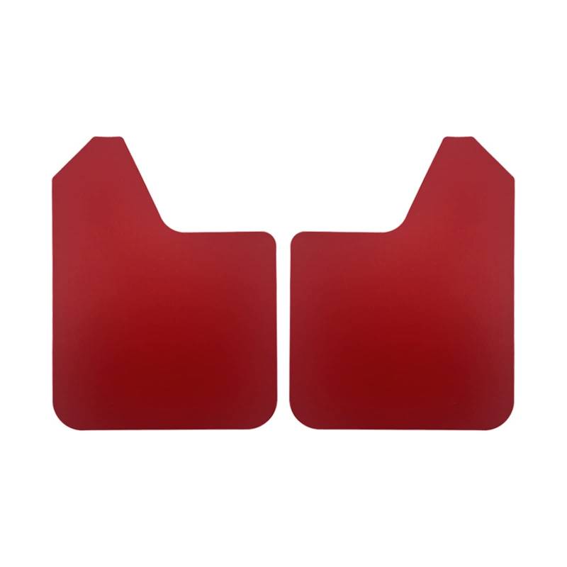 Auto-Schmutzfänger Auto-Universal-Schmutzfänger, Reifenspritzer-Modifikationszubehör, einfache Verschleißfestigkeit und Faltfestigkeit, rot und schwarz(Red 2pcs) von SHENHUO