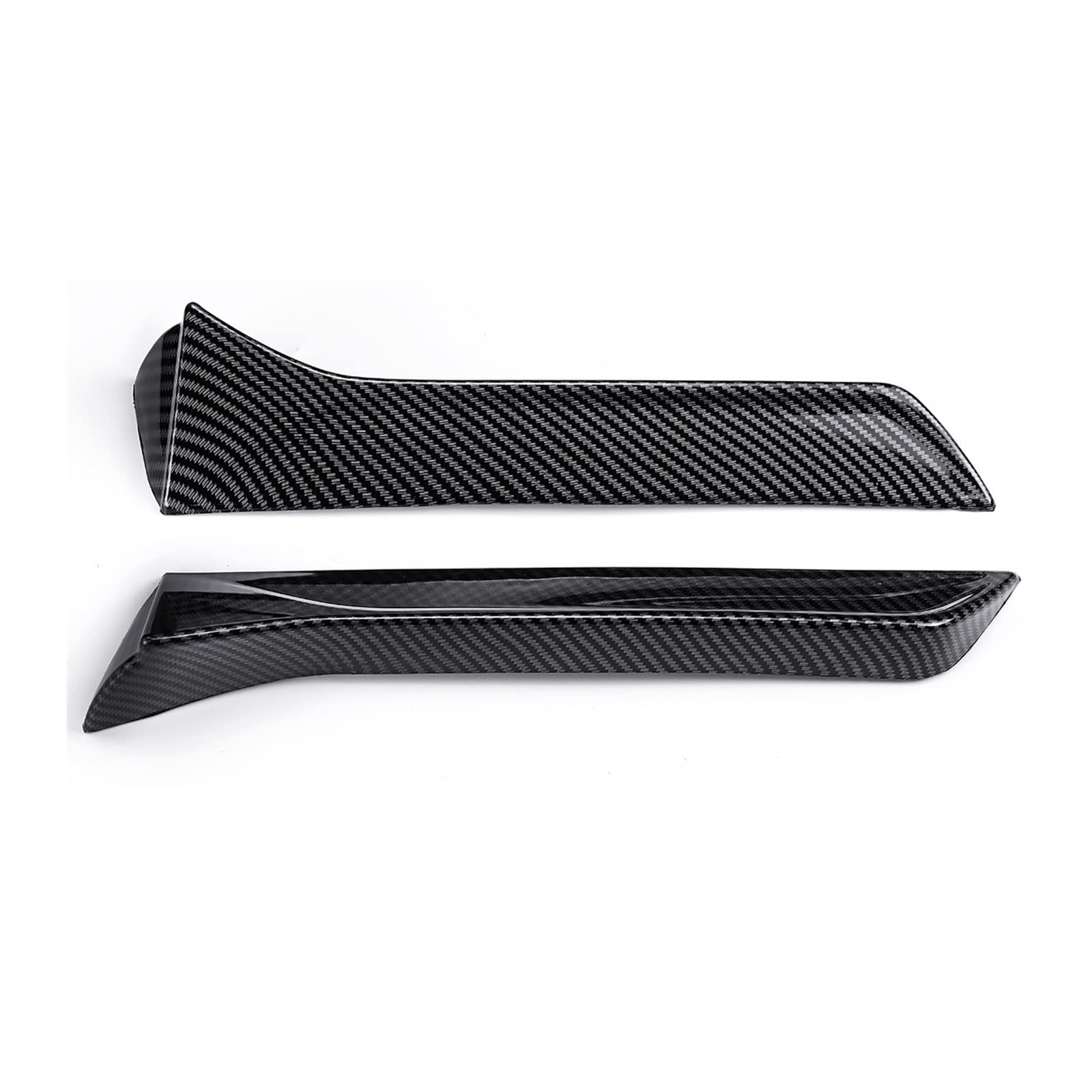 Auto-Schmutzfänger Paar Heckscheiben-Seitenspoilerflügel Canard für Seat für Leon 5F FR Mk3 MK3.5 2013–2021 Heckspoilerlippe seitlich für Randheckklappe(Carbon Fiber Look) von SHENHUO