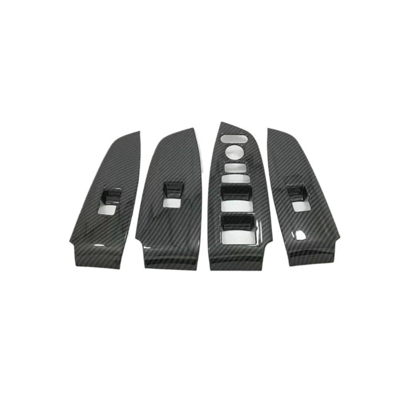 Auto-Zierleiste Mittelkonsole ABS für Chrome Für Accord 10th 2018 2019 Auto Tür Fenster für Glas Lift Control Switch Panel Abdeckung Trim(Schwarz) von SHENHUO