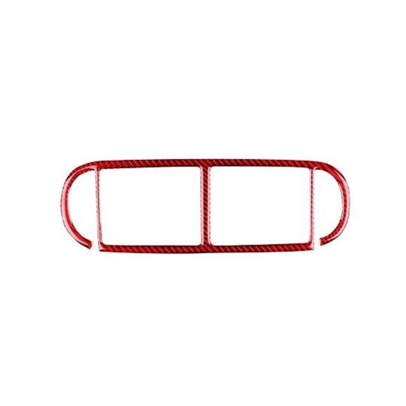 Auto-Zierleiste Mittelkonsole Auto Center Air für Vent Innenzubehör Carbon Look Aufkleber für 2003-2010(Rot) von SHENHUO