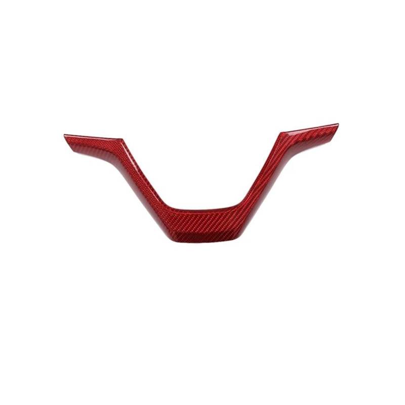 Auto-Zierleiste Mittelkonsole Für X5 X6 F15 F16 2014-2018 Auto Lenkrad Vshape Rahmen Abdeckung Trim Aufkleber(Rot) von SHENHUO