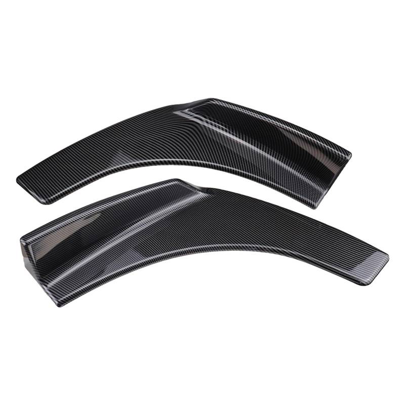 SHENHUO Fahrzeug-Seitenspoiler 2 STÜCKE Universal Frontstoßstange Lip Splitter Deflektor Spoiler Kratzfest Flügelschaufeln Stoßstange Deflektor Schutz Canard Lip(Carbon Fiber) von SHENHUO