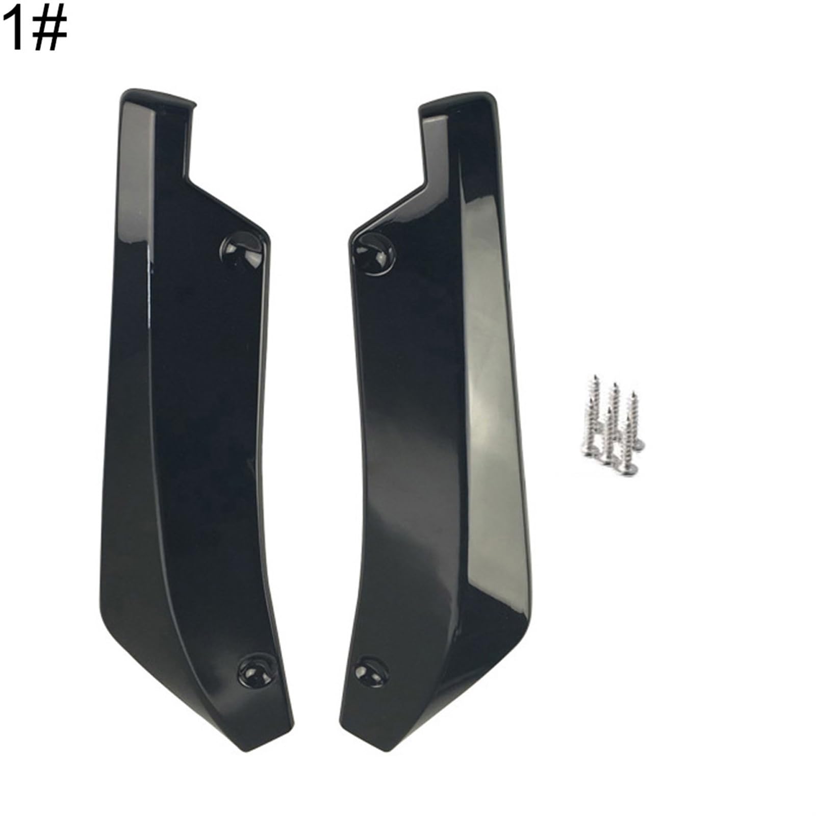 SHENHUO Fahrzeug-Seitenspoiler 2 Stück Universal Auto Heckstoßstange Lippe Spoiler Diffusor Splitter Kratzschutz Universal für langlebiges Leichtgewicht für mit 6 Schrauben(1) von SHENHUO