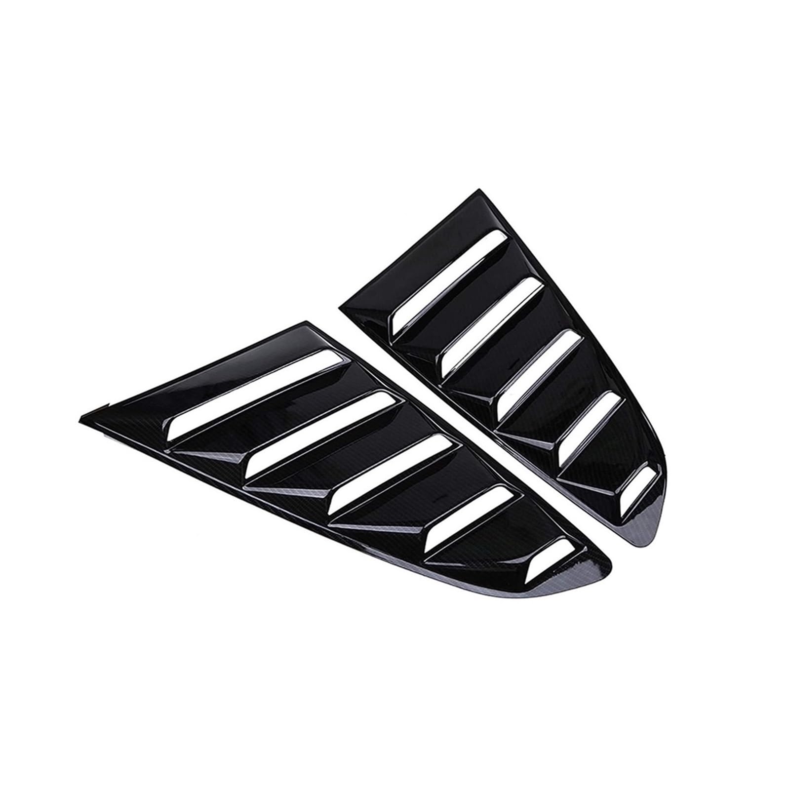 SHENHUO Fahrzeug-Seitenspoiler 2Pcs Auto Hinten Viertel Fenster Lamellen Spoiler Trim Abdeckung für Ford für Mustang 2015 2016 2017 2018 2019 2020(Carbon Pattern) von SHENHUO