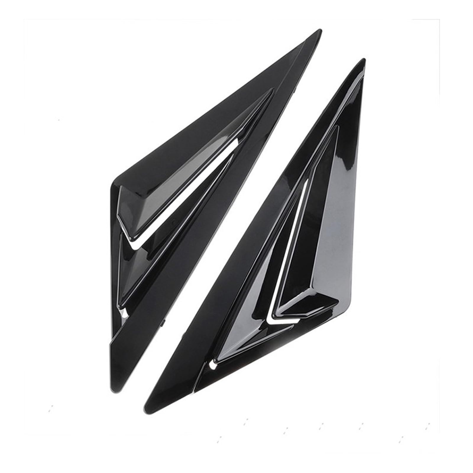 SHENHUO Fahrzeug-Seitenspoiler Für Hyundai für Elantra Avante CN7 2020 2021 Hinten Seite Fenster Lamellen Viertel Fenster Spoiler Panel Auto Zubehör(Black A2) von SHENHUO