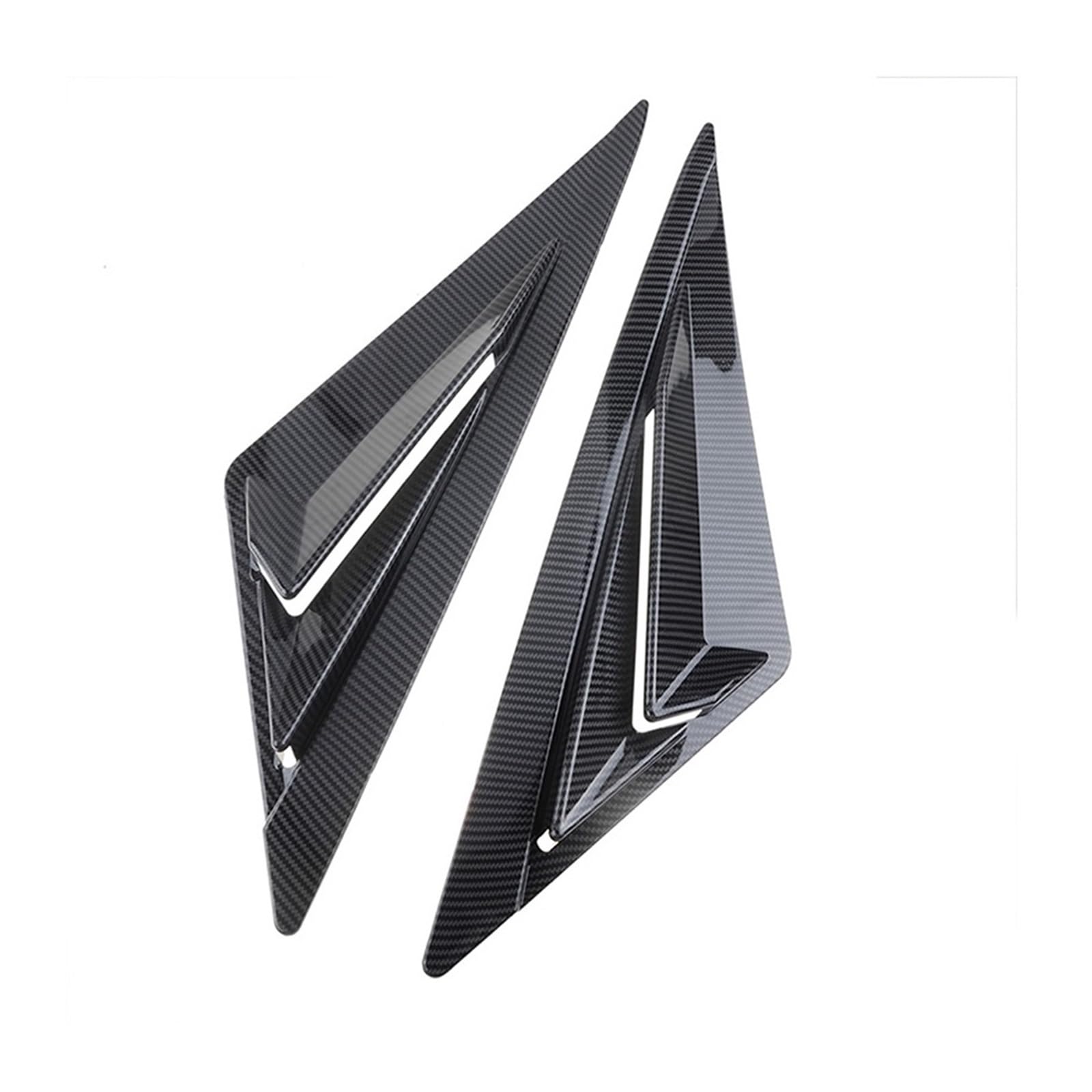 SHENHUO Fahrzeug-Seitenspoiler Für Hyundai für Elantra Avante CN7 2020 2021 Hinten Seite Fenster Lamellen Viertel Fenster Spoiler Panel Auto Zubehör(Carbon Texture B) von SHENHUO