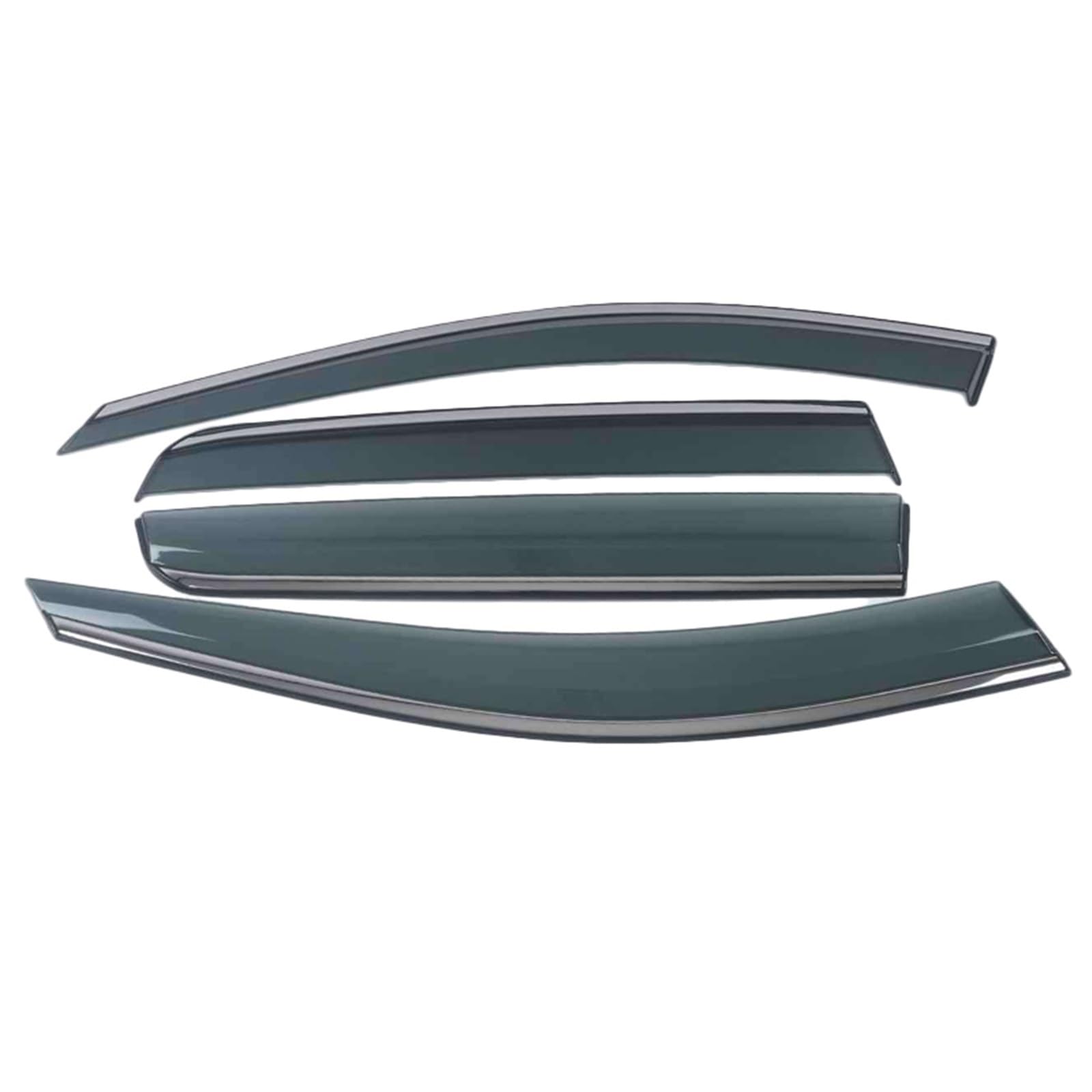 SHENHUO Fenster-Regenschutzstreifen Chrome Molding Trim Streifen Wind Visier Deflektoren Tür Seite Fenster Air Guards für Toyota für Camry XV70 2018-2021 von SHENHUO