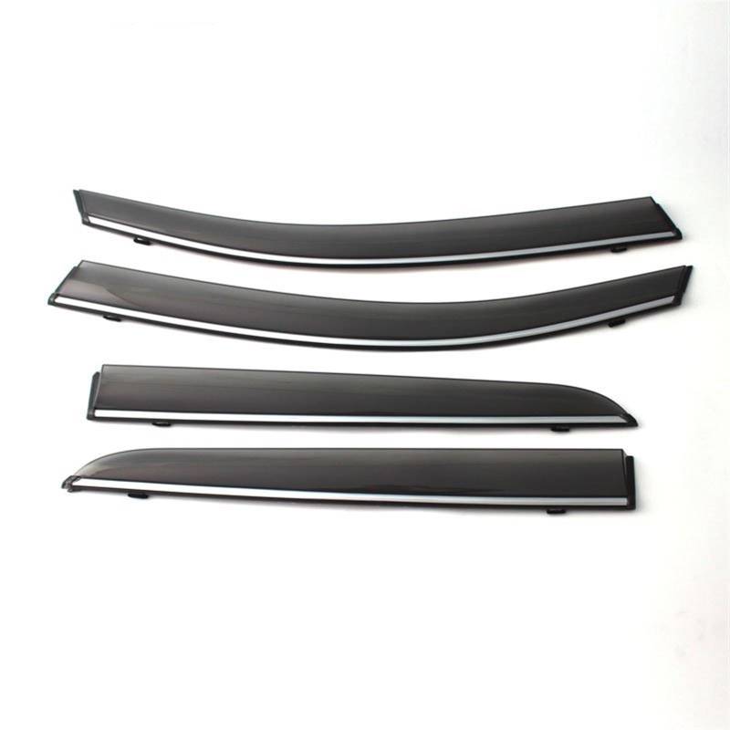 SHENHUO Fenster-Regenschutzstreifen Für CRV 2017-2022 Tür Visier Auto Fenster Deflektor Schatten Sonnenschutz Fenster Air Guard Deflektor(Chrome Strip-4pcs) von SHENHUO