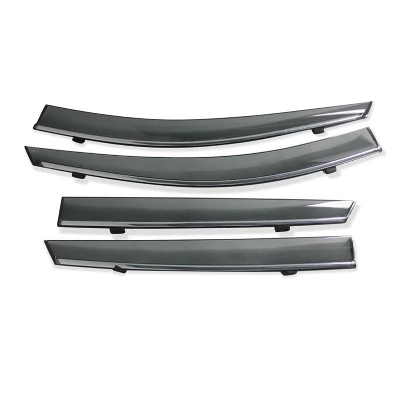 SHENHUO Fenster-Regenschutzstreifen Für MG ZS EV MGZS 2017-2022 Tür Visier Sonne Regen Guards Wetterschild Wetter Shields Seite Fenster Deflektor(Chrome Strip) von SHENHUO