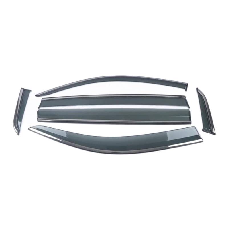 SHENHUO Fenster-Regenschutzstreifen Für VW für Tiguan L MK2 2016-2020 Auto-Stick Lampe Kunststoff Fenster für Glas Wind Visier Regen/Sonnenschutz für Vent Rahmen(6PCS) von SHENHUO