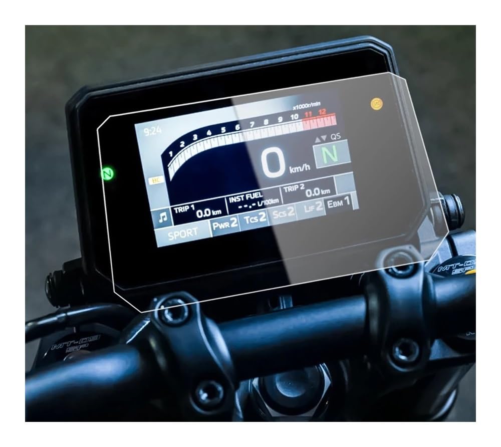 SHFORJCFME Instrumententafel Membran 2024 MT09 Motorrad Zubehör Scratch Cluster Screen Dashboard Schutz Instrument Film Für YAM&AHA MT-09 MT 09SP von SHFORJCFME