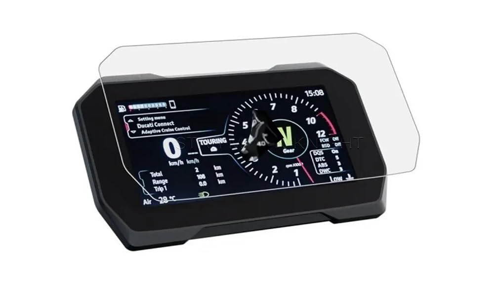 SHFORJCFME Instrumententafel Membran Für Du&Cati Multistrada V4 Pikes Peak V4S Rally Sport 2021 Motorrad Scratch Cluster Screen Dashboard Schutz Instrument Film von SHFORJCFME