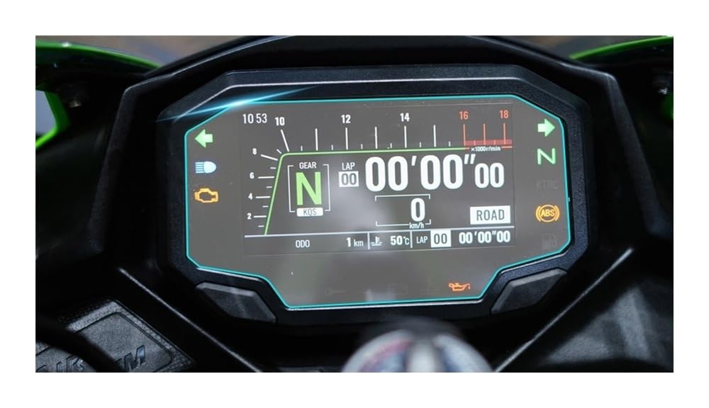 SHFORJCFME Instrumententafel Membran Für Kawasaki 2023+ ZX-10R Motorrad Zubehör Scratch Cluster Screen Dashboard Schutz Instrument Film von SHFORJCFME