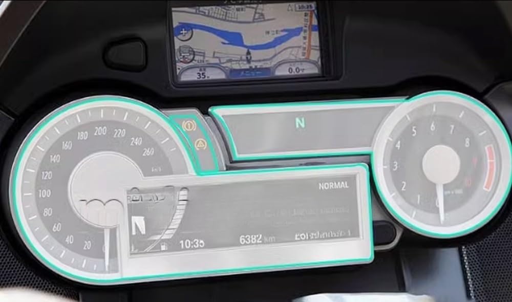 SHFORJCFME Instrumententafel Membran Motorrad Dashboard Anti-Scratch Film Dashboard Schutz Film Instrument Film Für B&M&W- K1600GTL K1600GT K1600 K1600B von SHFORJCFME