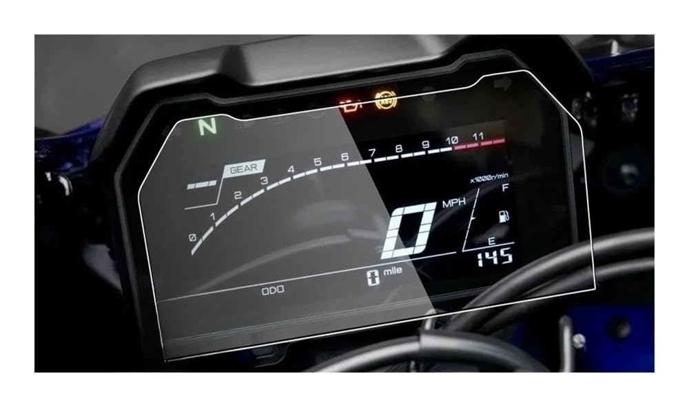 SHFORJCFME Instrumententafel Membran YZF R7 Motorrad-Armaturenbrett-Displayschutzfolie Für YAM&AHA YZF R7 2021–2022, Displayschutzfolie, Kratzschutzfolie von SHFORJCFME