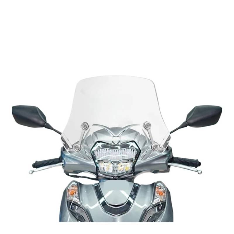 SHFORJCFME Motorrad Frontscheibe Für h&ond&a Lead125 Lead 125 Motorrad Zubehör Windschutzscheiben Windabweiser Viser Visier Transparent von SHFORJCFME