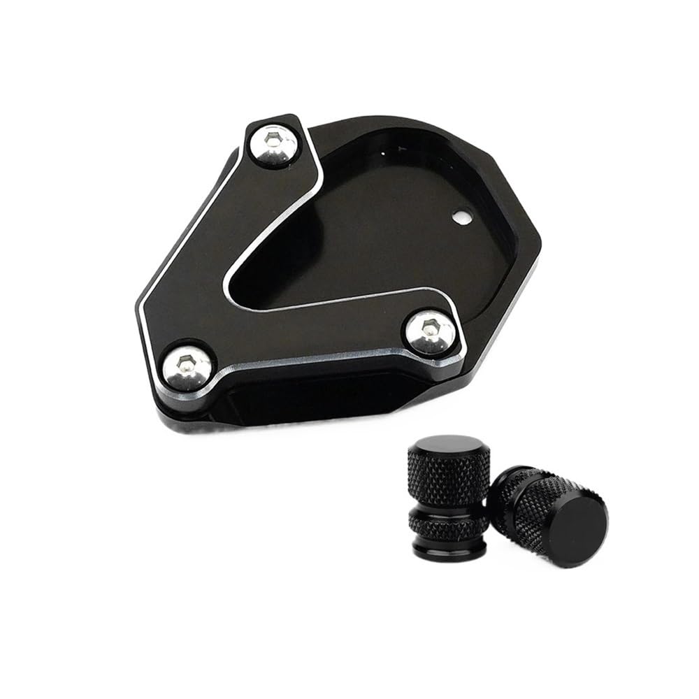 SHFORJCFME Motorrad Pad Stützplatte Für Be&Nelli TRK702X TRK702 2022 TRK 702X TRK 702 2023 Motorrad Ständer Fuß Seite Stehen Enlarger Pad Unterstützung Platte Reifen Ventil von SHFORJCFME