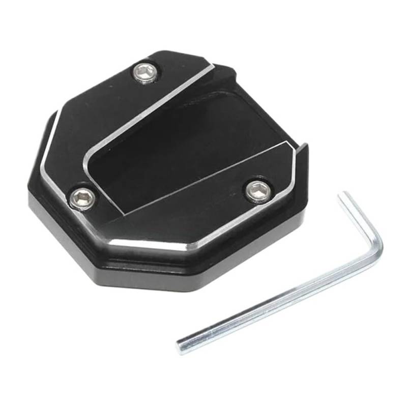 SHFORJCFME Motorrad Pad Stützplatte Für NIU N1S U1 U+B US N-GT U1c NQi Uqi+ MQis Motorrad Seitenständer Verlängerung Pad Platte Motorrad Kickstand Enlarger Unterstützung von SHFORJCFME