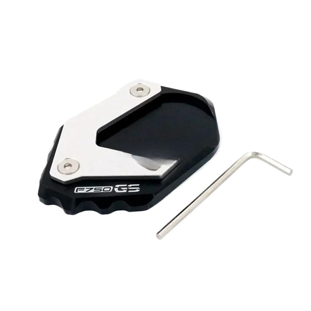 SHFORJCFME Motorrad Pad Stützplatte Motorrad Kickstand Seitenständer Verlängerungsplatte Zubehör Für B&M&W F750 F850 GS F850GS F750GS 2017-2020 von SHFORJCFME