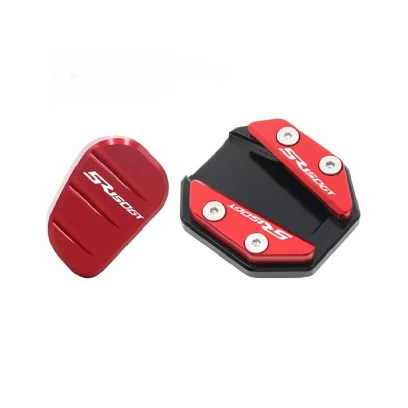 SHFORJCFME Motorrad Pad Stützplatte Motorrad Ständer Pad Anti-Slip Tempel Platte Basis Seite Stehen Grip Unterstützung Fuß Pad Basis FÜR SR125GT SR1 125 von SHFORJCFME