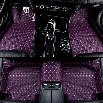 Für Acura TLX 2015-2017 Customized Leder Auto Fußmatten Allwetter wasserdichte rutschfeste Teppich Fußmatten., Purple von SHFSXH