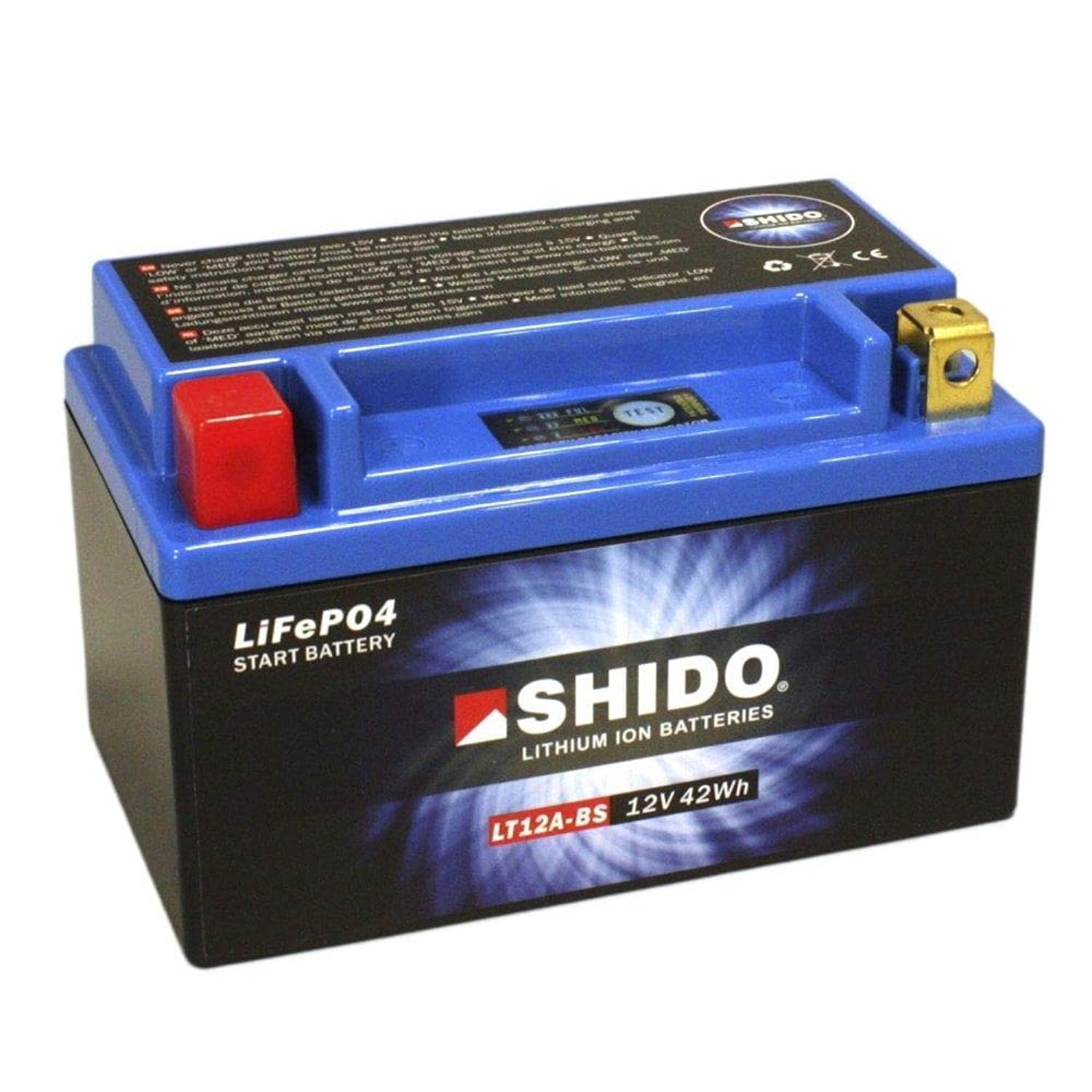SHIDO LT12A-BS LION -S- Batterie Lithium, Ion Blau (Preis inkl. EUR 7,50 Pfand) von SHIDO