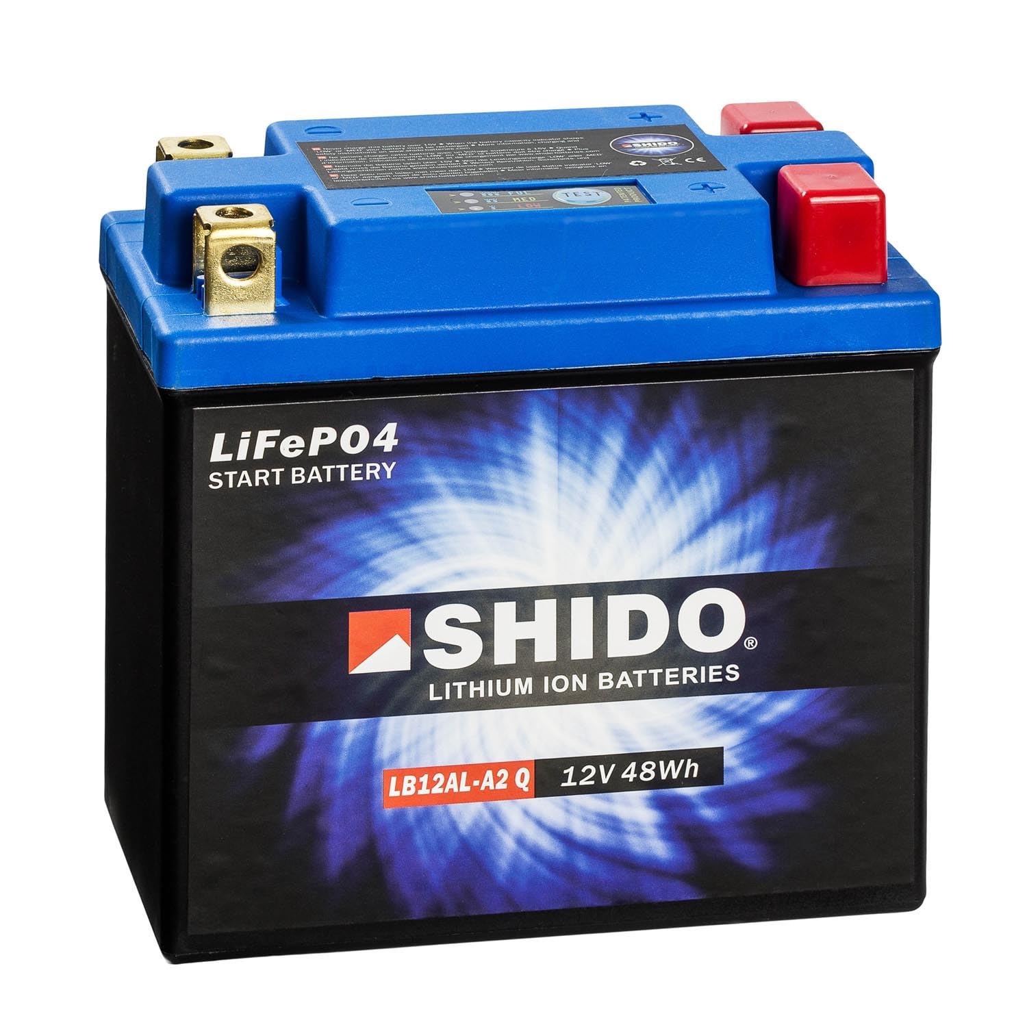 Shido Lithium Motorradbatterie LiFePO4 LB12AL-A2 Q 12V von SHIDO