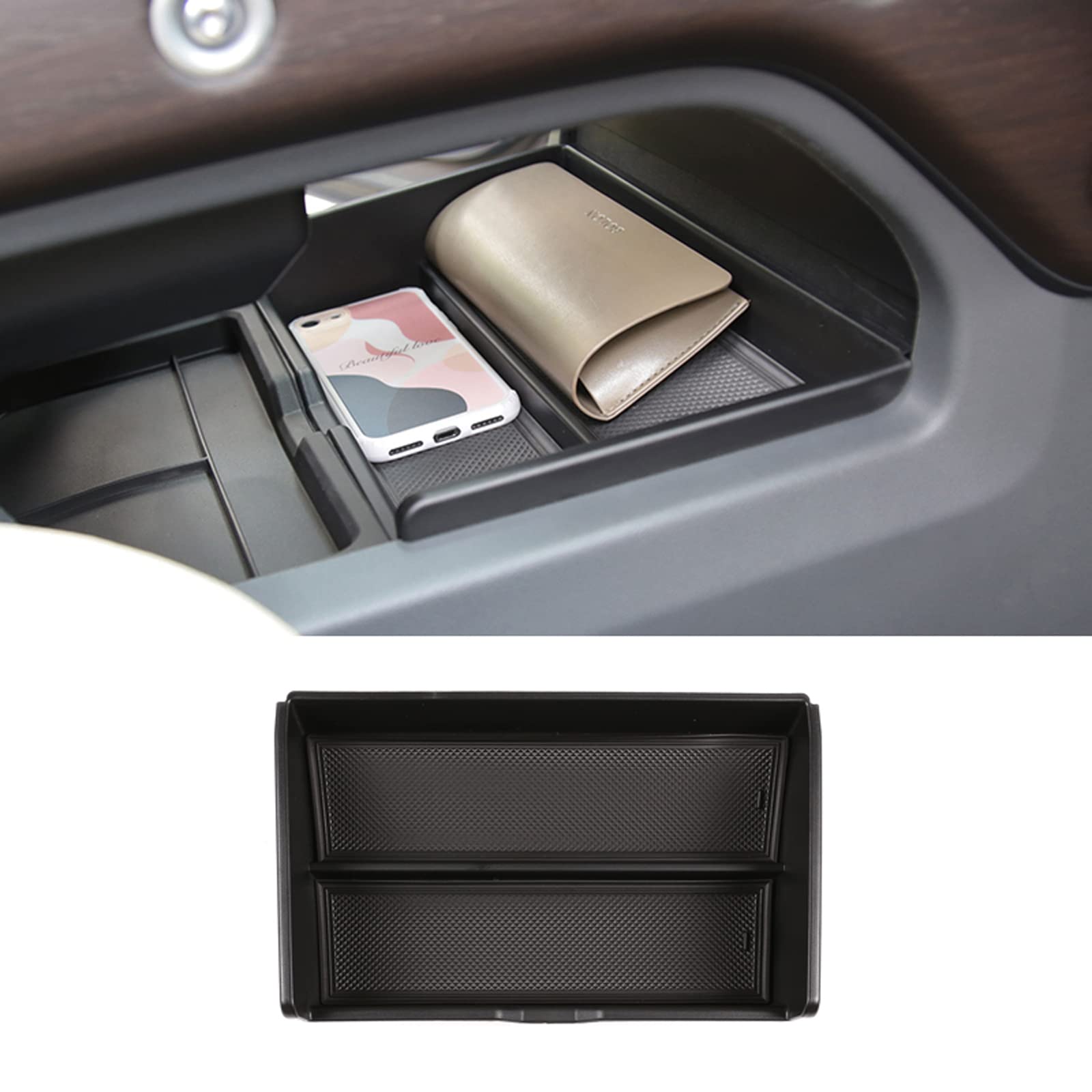 SHIFENG Für LR Defender 90 110 130 2020 2021 2022 2023 2024 Auto Innenraum Mittelkonsole Down Side Storage Box Tray Organizer Zubehör von SHIFENG