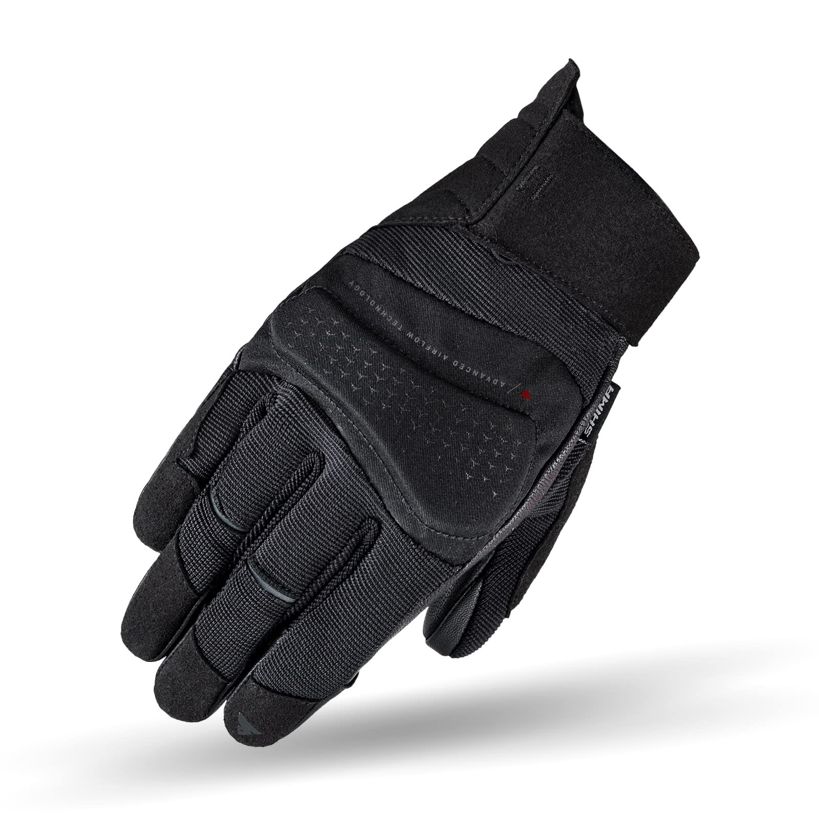 SHIMA AIR 2.0 Men Motorradhandschuhe Herren - Belüftete, Sommer Handschuhe aus Mesh mit Knöchel und Finger Protektoren, Verstärkte Handfläche (Schwarz, M) von SHIMA