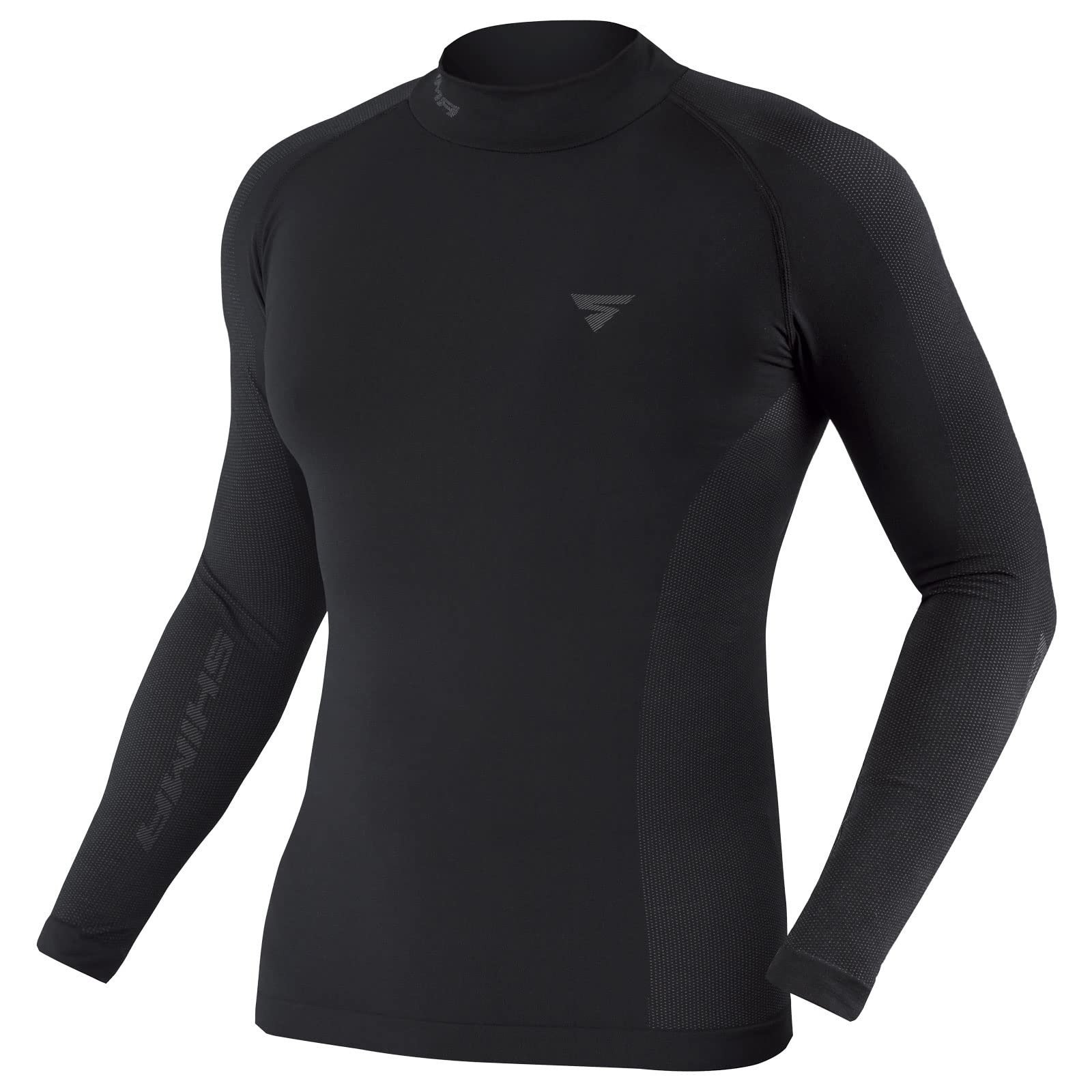 SHIMA BASECOOLER 2.0 - Thermoshirt für Herren mit COOLMAX-Fasern. Funktionsunterwäsche, Kühlend, Atmungsaktiv mit Mesh-Einsätzen (Schwarz, XL/XXL) von SHIMA