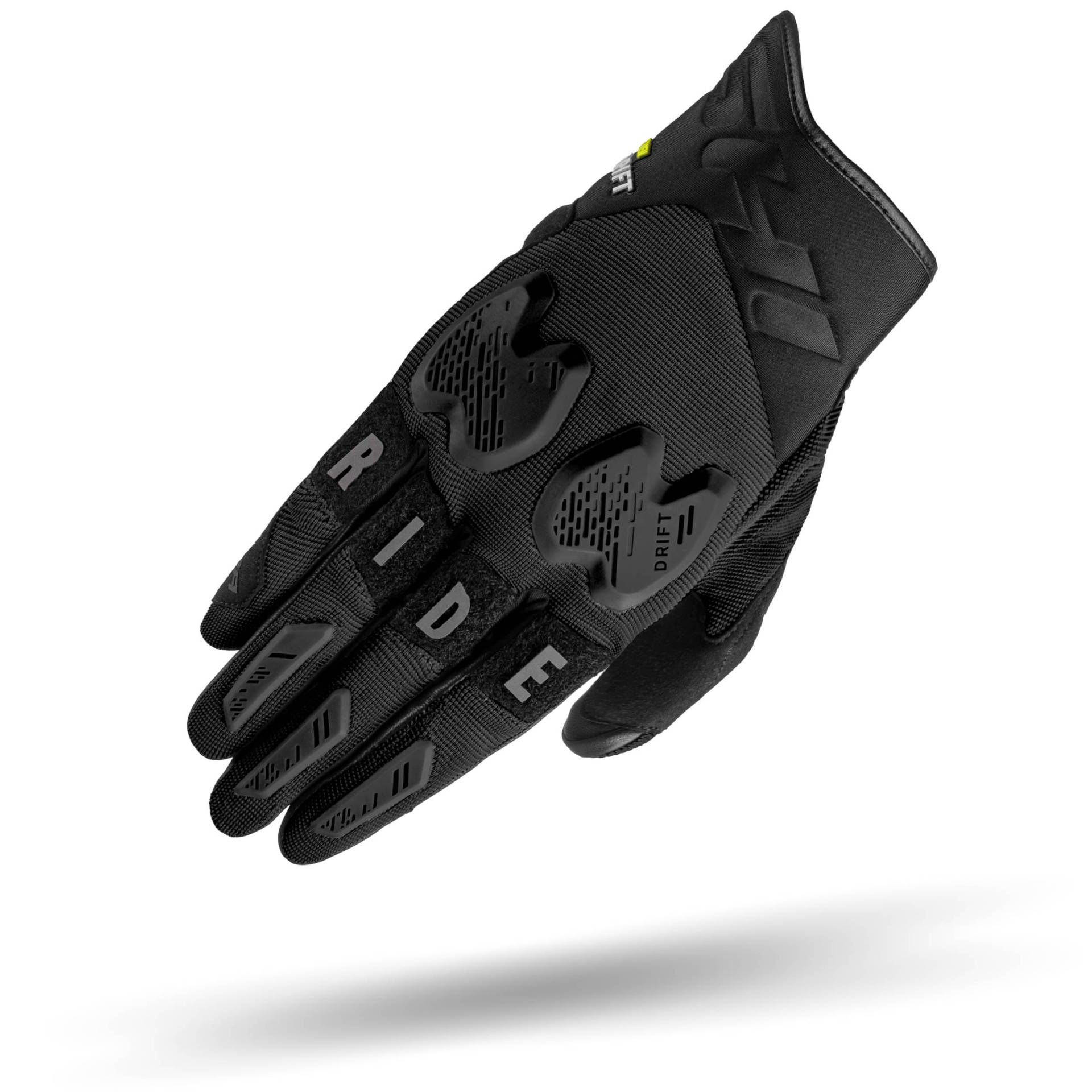 SHIMA Drift GLV Motorrad Handschuhe Damen Leder Kurze Sommer Motorradhandschuhe Schutz Touchscreen Stadt Lederhandschuhe Motorcycle Belüftet Verstärkt Perforiertes Leicht (Frauen, Schwarz, XL) von SHIMA