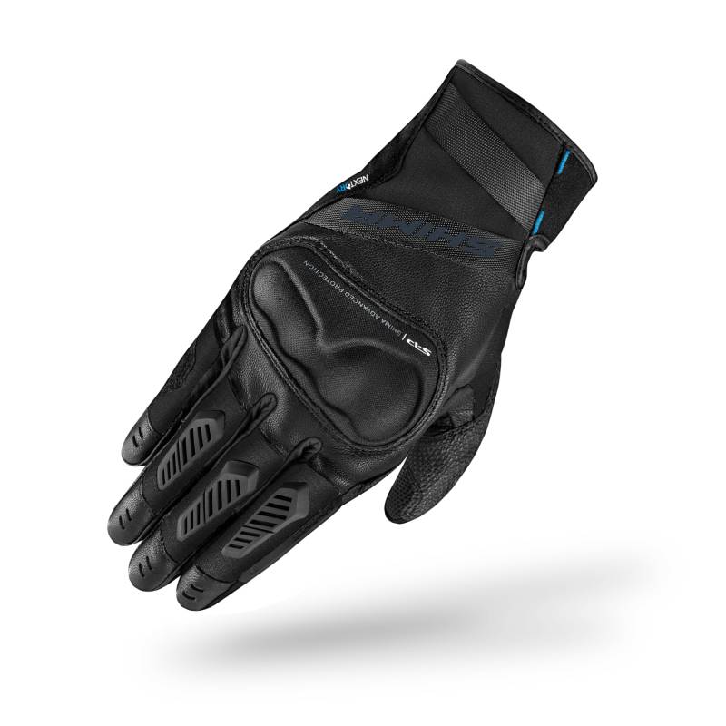 SHIMA Hero GLV Motorrad Handschuhe Damen Leder Kurze Winter Motorradhandschuhe Wasserdicht Schutz Touchscreen Stadt Lederhandschuhe Motorcycle Verstärkt Leicht (Damen, Wasserdicht Schwarz, M) von SHIMA