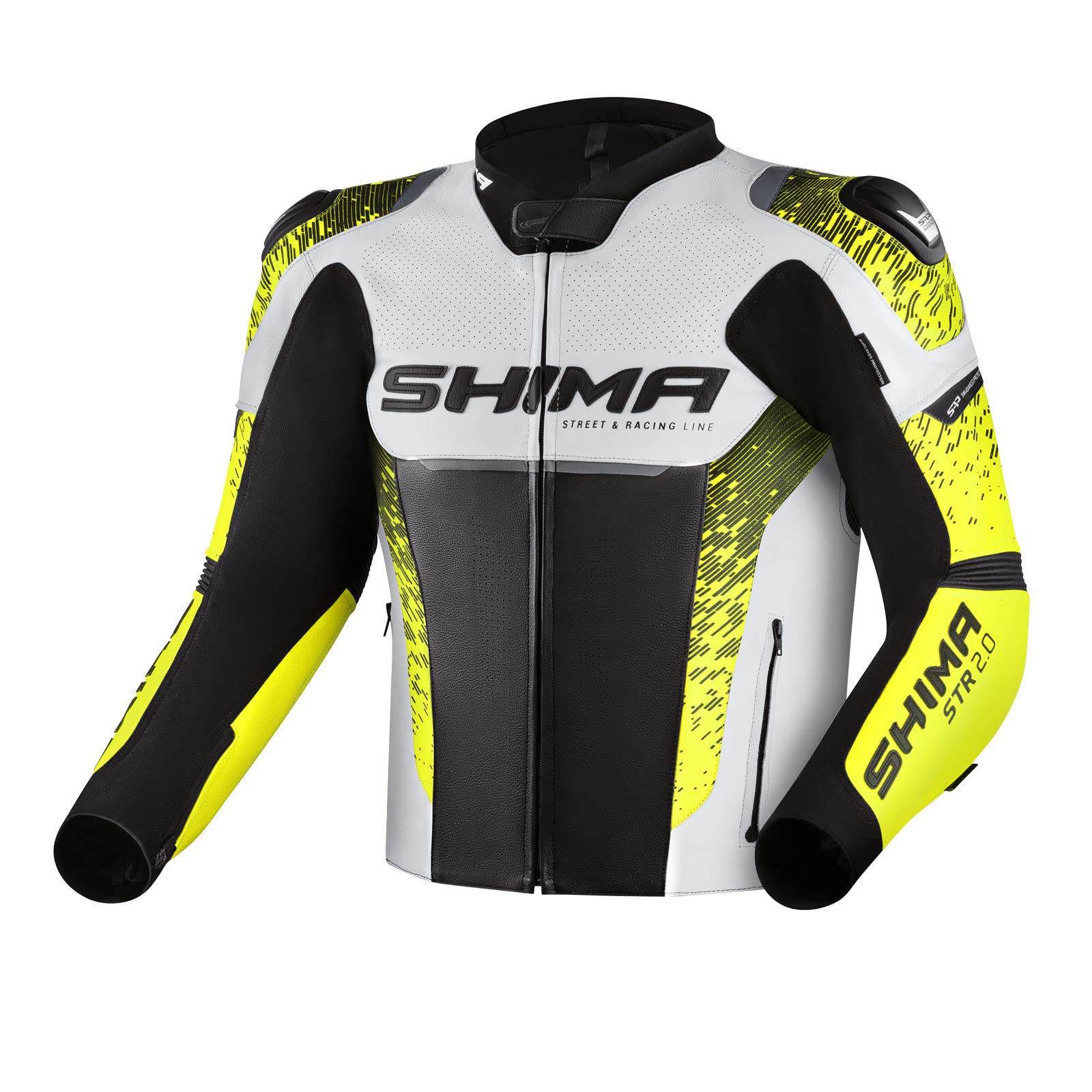 SHIMA Herren STR 2.0 Motorradjacke, Fluo, 50 von SHIMA