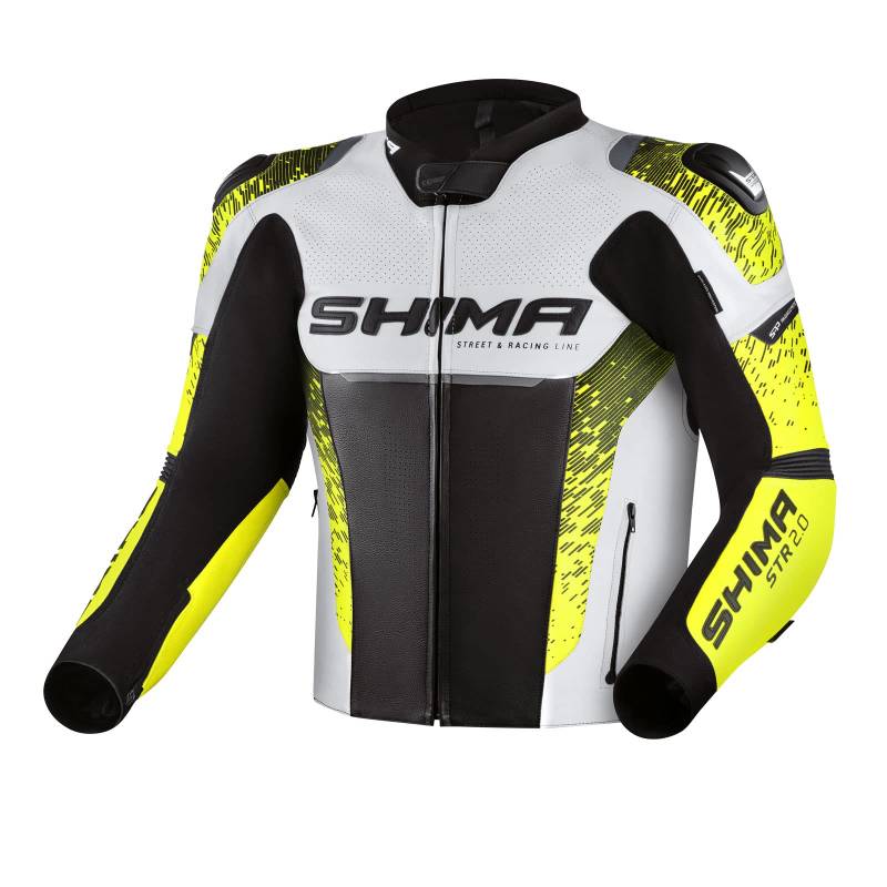 SHIMA Herren STR 2.0 Motorradjacke, Fluo, 56 von SHIMA