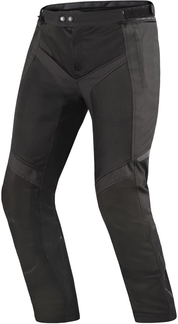 SHIMA JET - Atmungsaktive MESH-Paneele, Wasserdichte, Herausnehmbare Membrane, Level 2 Rückenprotektor inklusive, Erweiterte Einstellmöglichkeiten (Hose Herren, Schwarz, XL) von SHIMA