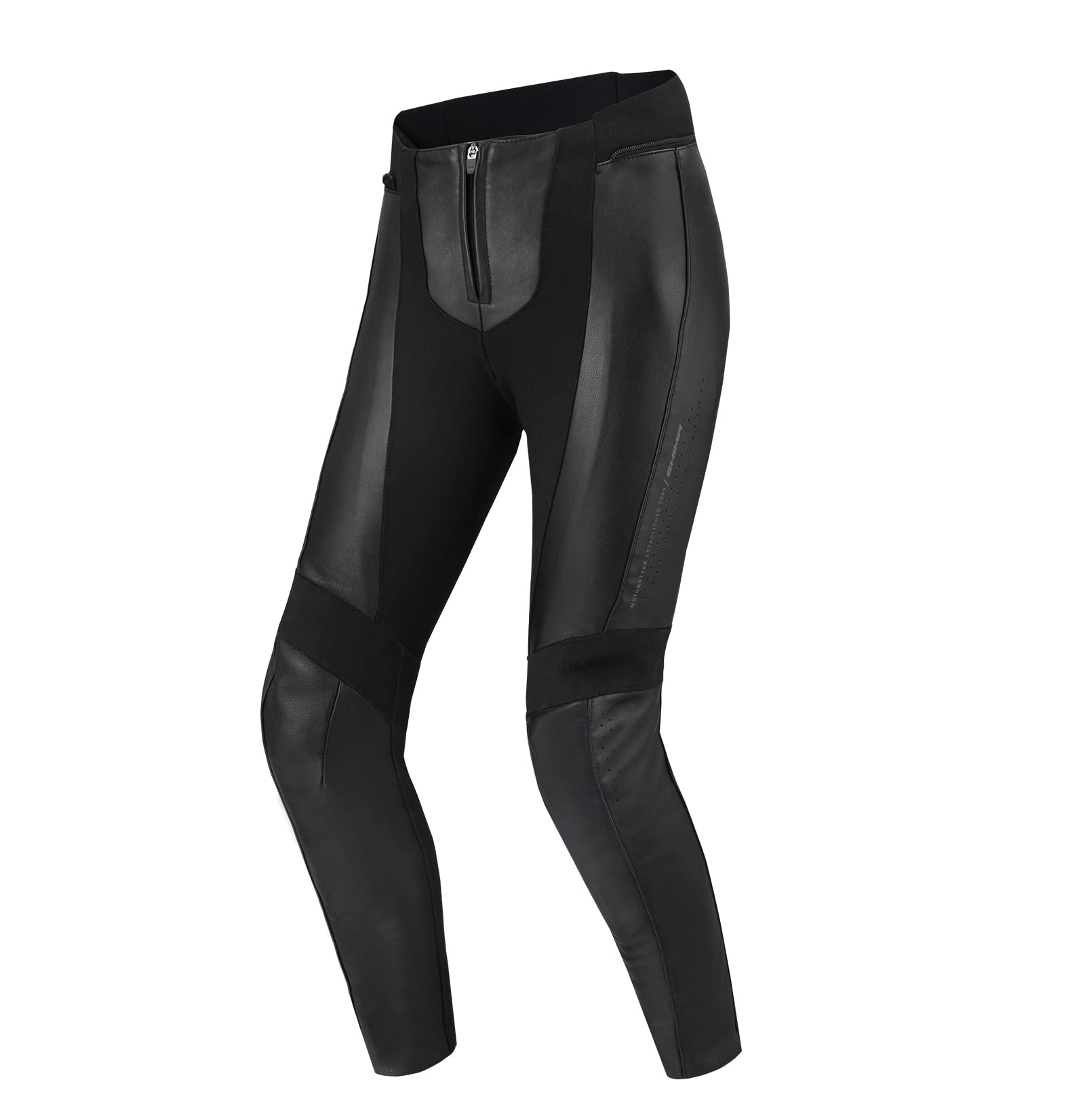 SHIMA Monaco 2.0 Leder Motorradkombi Damen - Schwarz Frauen Motorrad Lederkombi mit Protektoren - Hose und Jacken (Hosen, M) von SHIMA