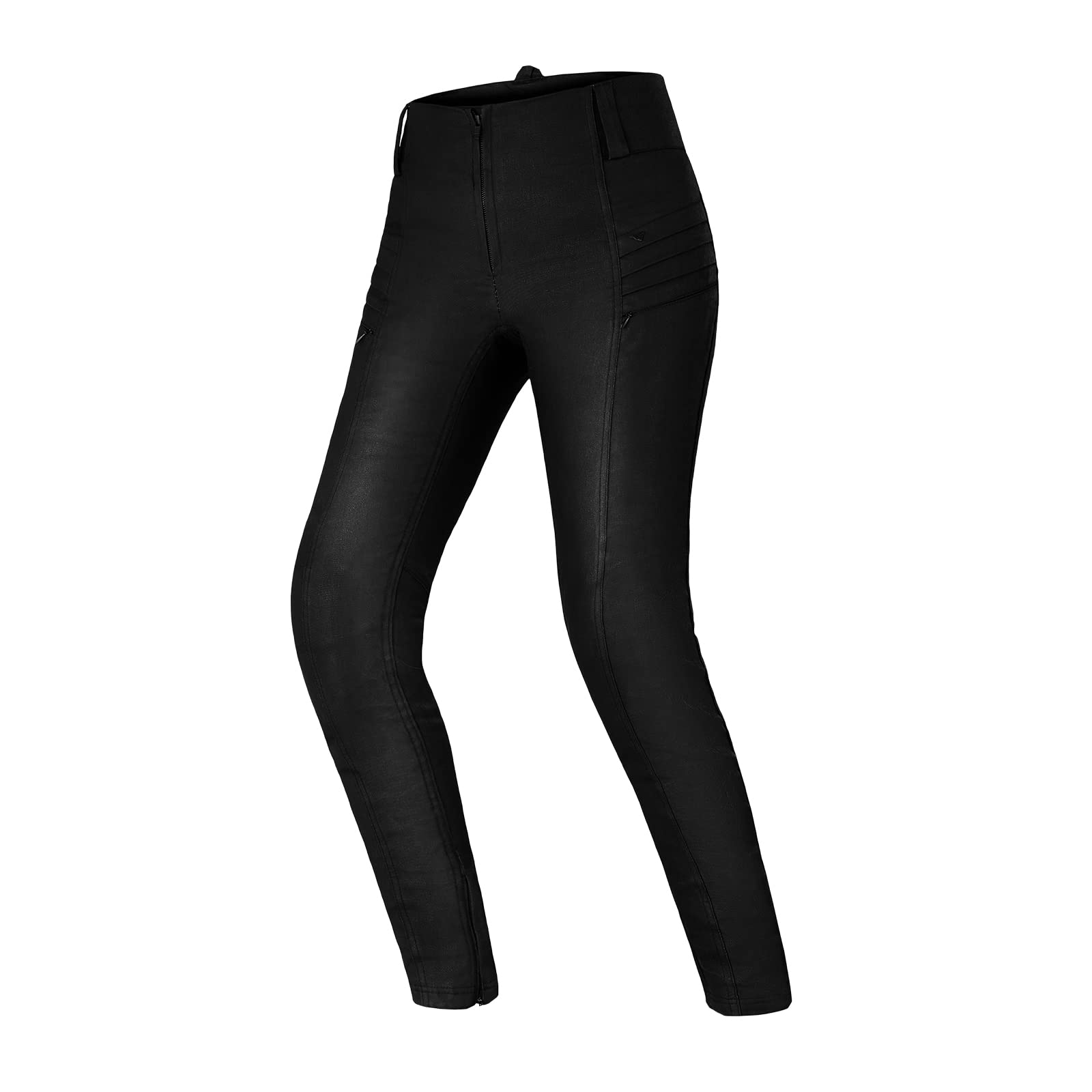 SHIMA NOX Motorrad Hose Damen mit Protektoren Jeggings Knieprotektoren Motorradhose Kurzgrößen Hosen Protektorenhose Textilhose Urban Stretch Lang (Frauen, Schwarz Wax, XS) von SHIMA