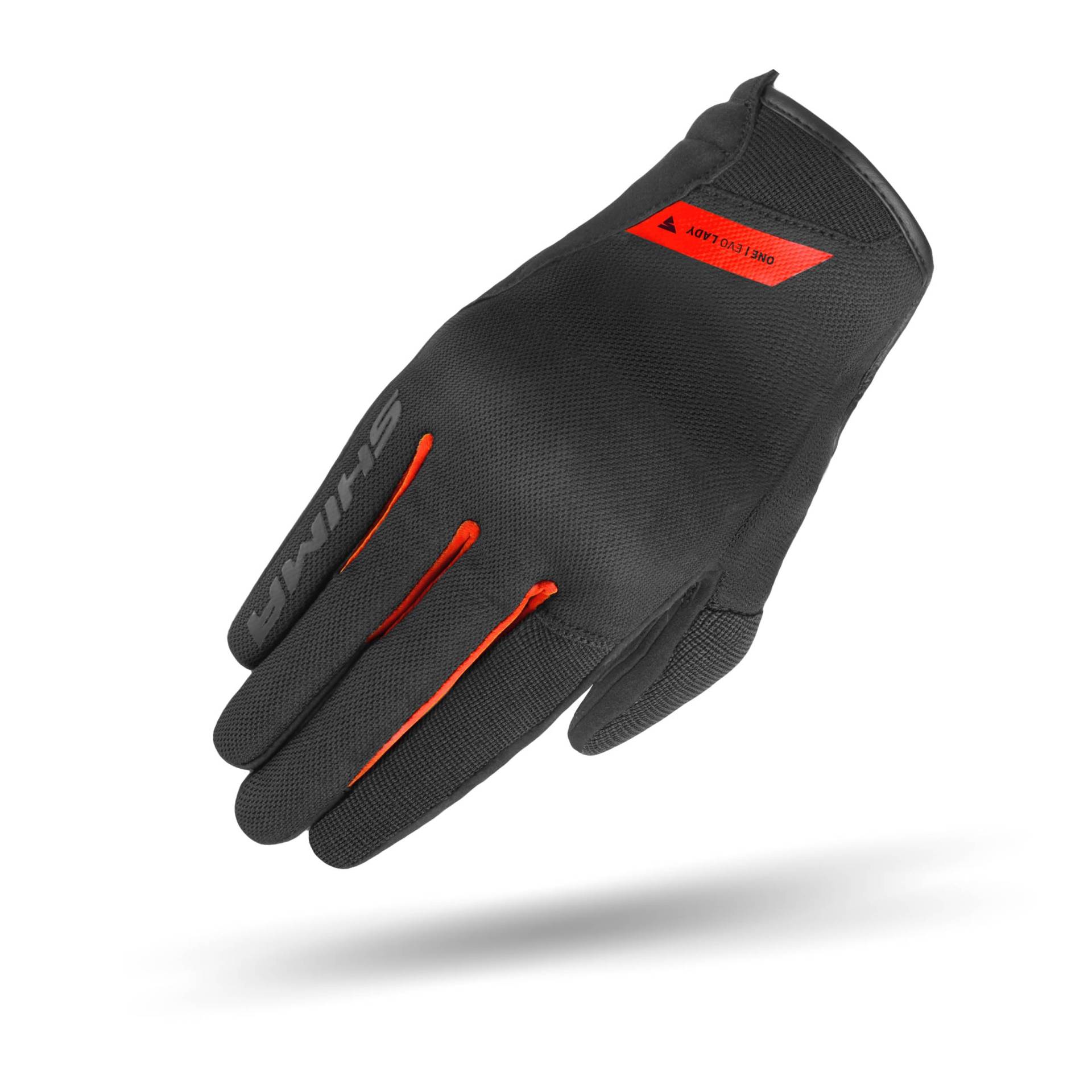 SHIMA ONE EVO Motorrad Handschuhe Damen Kurze Sommer Motorradhandschuhe Schutz Schutzkleidung Stadt Motorcycle Belüftet Verstärkt Leicht Motorbike Sommerhandschuh (Frauen, Rot, L) von SHIMA