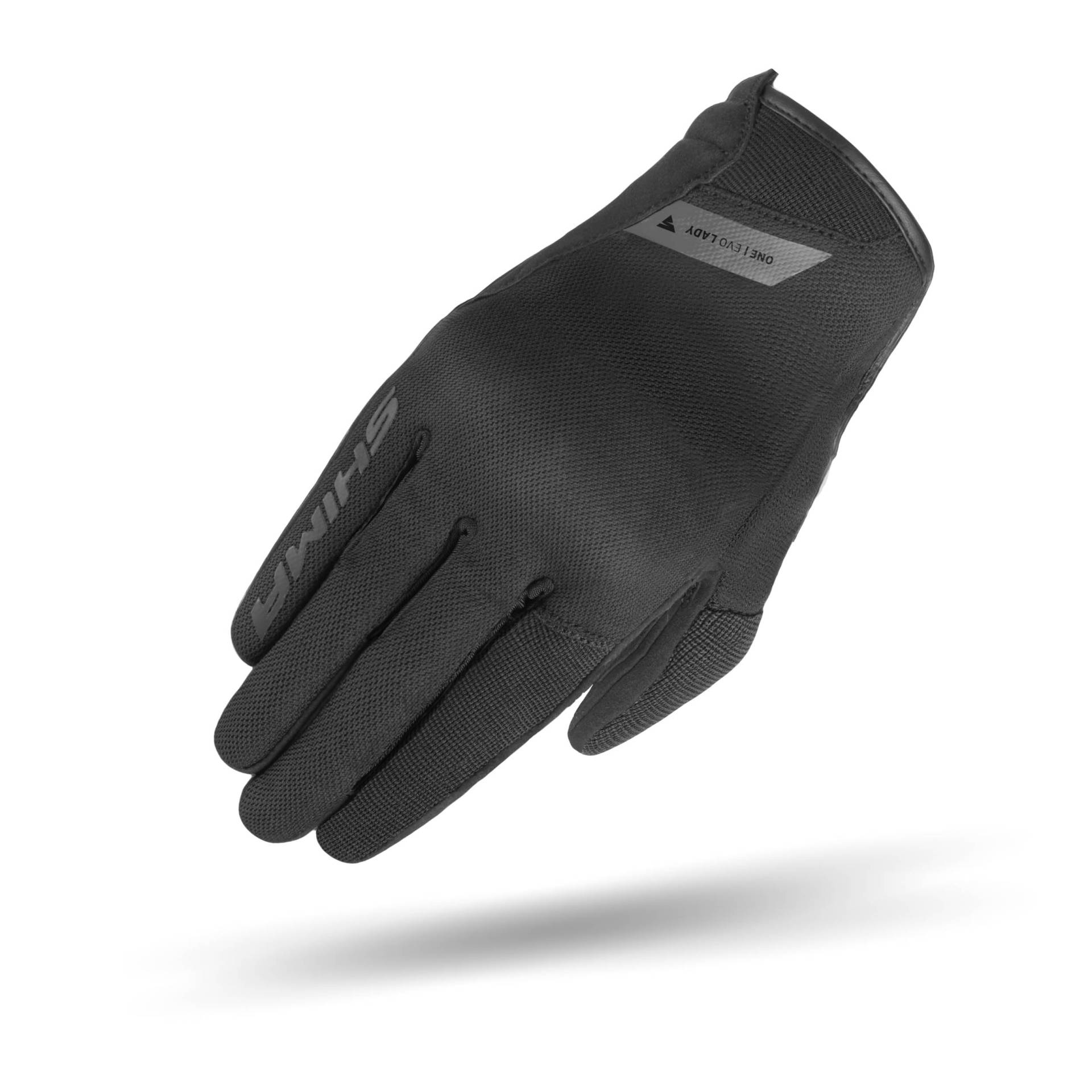 SHIMA ONE EVO Motorrad Handschuhe Damen Kurze Sommer Motorradhandschuhe Schutz Schutzkleidung Stadt Motorcycle Belüftet Verstärkt Leicht Motorbike Sommerhandschuh (Frauen, Schwarz, L) von SHIMA