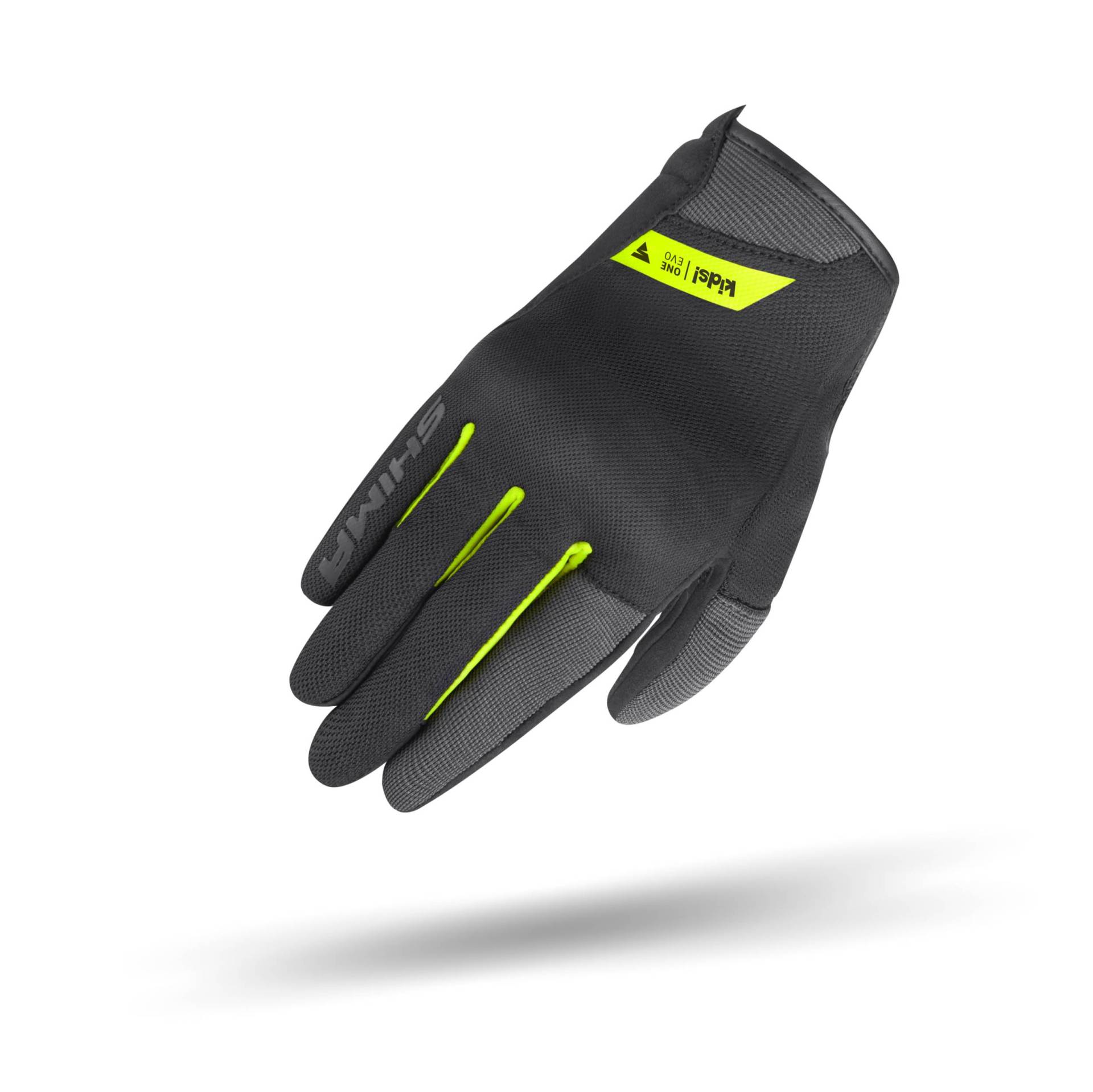 SHIMA ONE EVO Motorrad Handschuhe Kinder Kurze Sommer Motorradhandschuhe Schutz Schutzkleidung Stadt Motorcycle Belüftet Verstärkt Leicht Motorbike Sommerhandschuh (Kindern, Fluo, L) von SHIMA