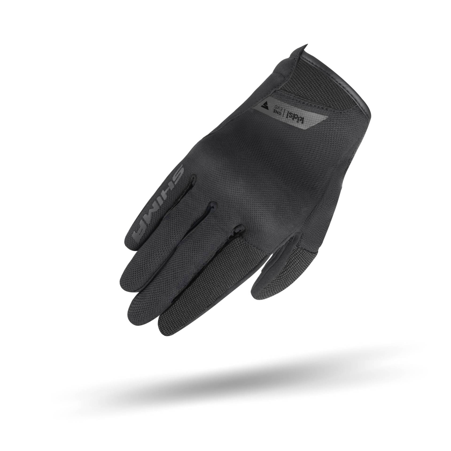 SHIMA ONE EVO Motorrad Handschuhe Kinder Kurze Sommer Motorradhandschuhe Schutz Schutzkleidung Stadt Motorcycle Belüftet Verstärkt Leicht Motorbike Sommerhandschuh (Kindern, Schwarz, L) von SHIMA